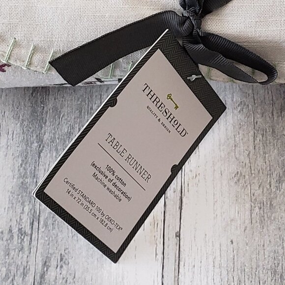 NWT - 14" x 72" Cotton Bunny Rabbit Table Runner - Threshold - Picture 4 of 4